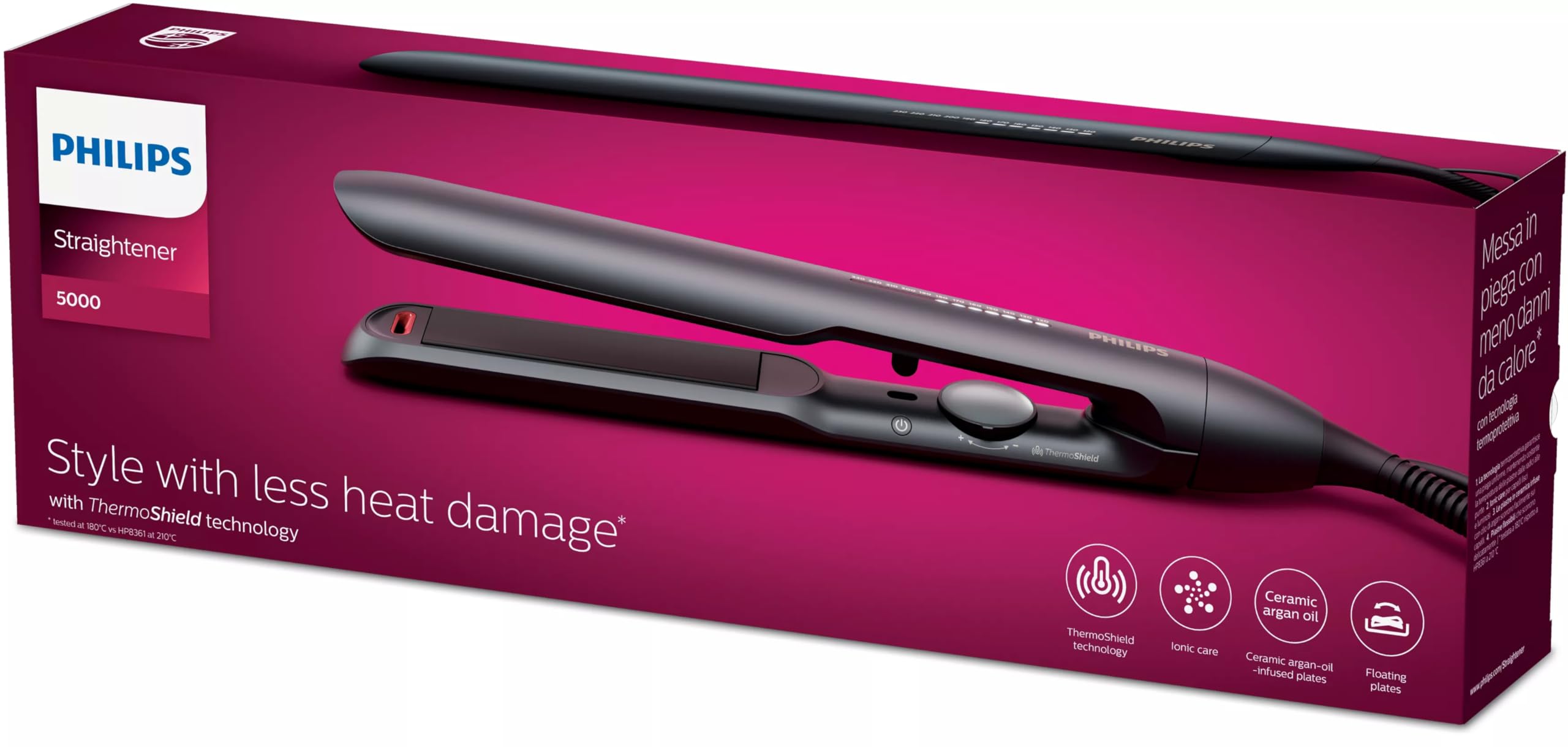 Philips Ceramic Straightener Series 5000 with ThermoShield